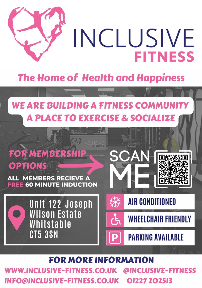 Make sure to check out Inclusive Fitness on their socials and website for all the latest gym updates.

👉i.mtrbio.com/inclusive-fitn…

Keep up the fantastic work! 🙌

#WeSeeYou #InclusiveSport #InclusiveFitness #KeepGoing #SmashingIt #FitnessJourney #InclusiveCommunity