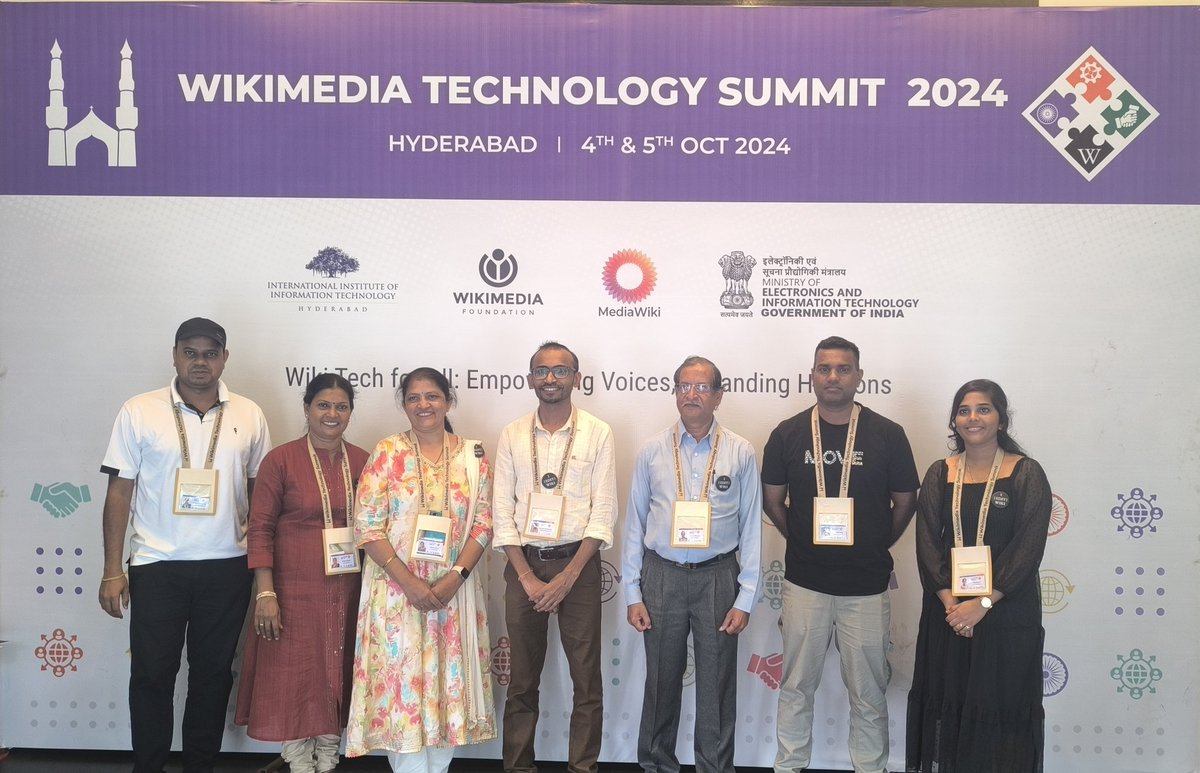 Karavali Wikimedians in Wikimedia Technology Summit 2024
#WTS2024