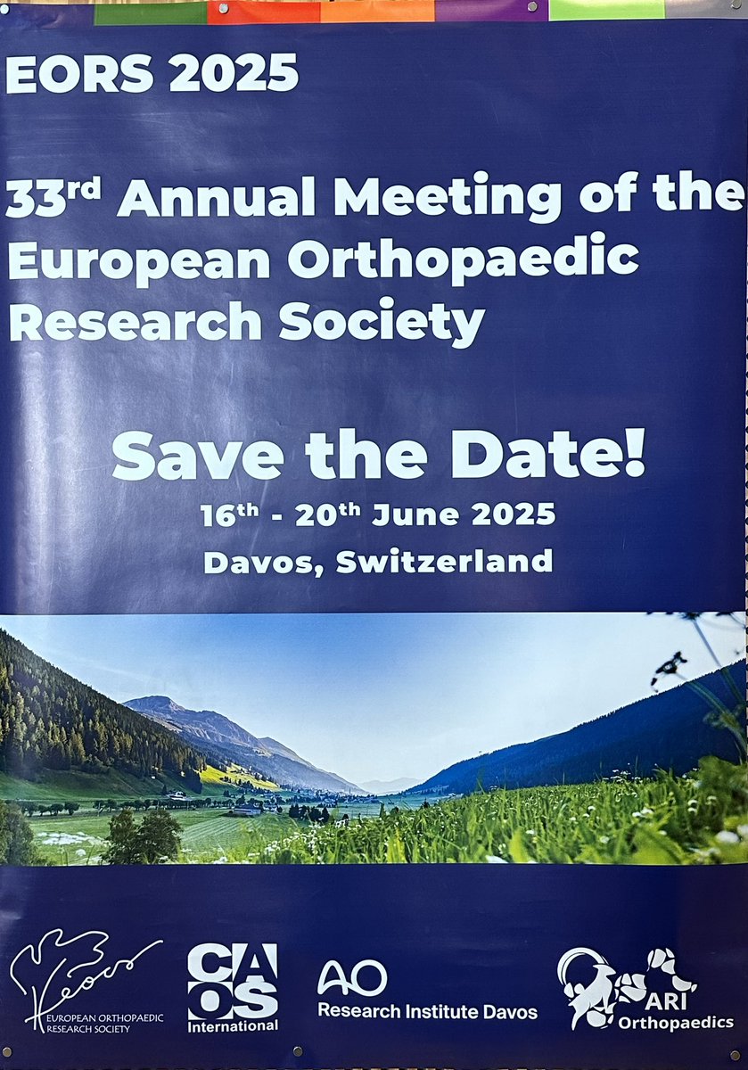 EORS (@eors_society) on Twitter photo 2025 <a href="/EORS_Society/">EORS</a> meeting (16/6 - 20/6/25; eors2025.org) is in Davos 🇨🇭hosted by <a href="/AOFoundation/">AO Foundation</a>. Special meeting combining <a href="/AriOrthopaedics/">ARI Orthopaedics</a> biofabrication (ariorthopaedics.org) meeting and 25th CAOS International meeting (caos2025.org). See you in 2025 2025 <a href="/EORS_Society/">EORS</a> meeting (16/6 - 20/6/25; eors2025.org) is in Davos 🇨🇭hosted by <a href="/AOFoundation/">AO Foundation</a>. Special meeting combining <a href="/AriOrthopaedics/">ARI Orthopaedics</a> biofabrication (ariorthopaedics.org) meeting and 25th CAOS International meeting (caos2025.org). See you in 2025