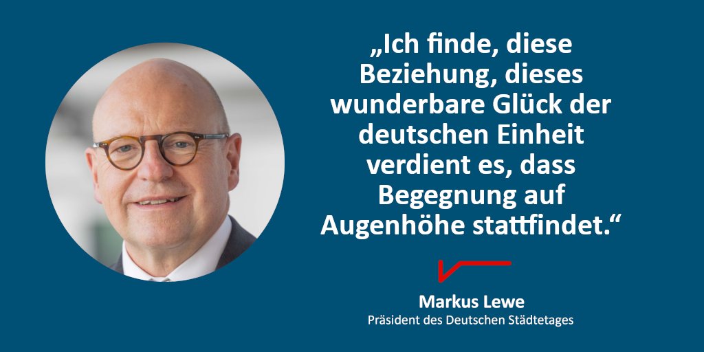 Für viele ost- &amp; westdeutsche #Städte war der #TagderDeutschenEinheit gestern auch ein Anlass, ihre innerdeutschen Partnerschaften gemeinsam zu feiern. Persönliche Kontakte seien wichtig, sagte Städtetags-Präsident Lewe aus <a href="/muenster_de/">Stadt Münster</a> bei <a href="/MDRAktuell/">MDRAktuell</a>.  

staedtetag.de/presse/intervi…