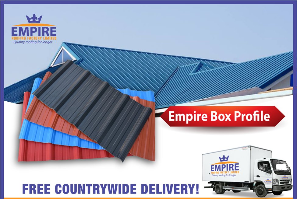 RoofingFactory's tweet photo. Transform your home with the strength, beauty, and durability of Empire Box profile. Designed to protect, built to last. 💪🏾

Call us on 0701 263 929 https://t.co/46Z1SAuFLM