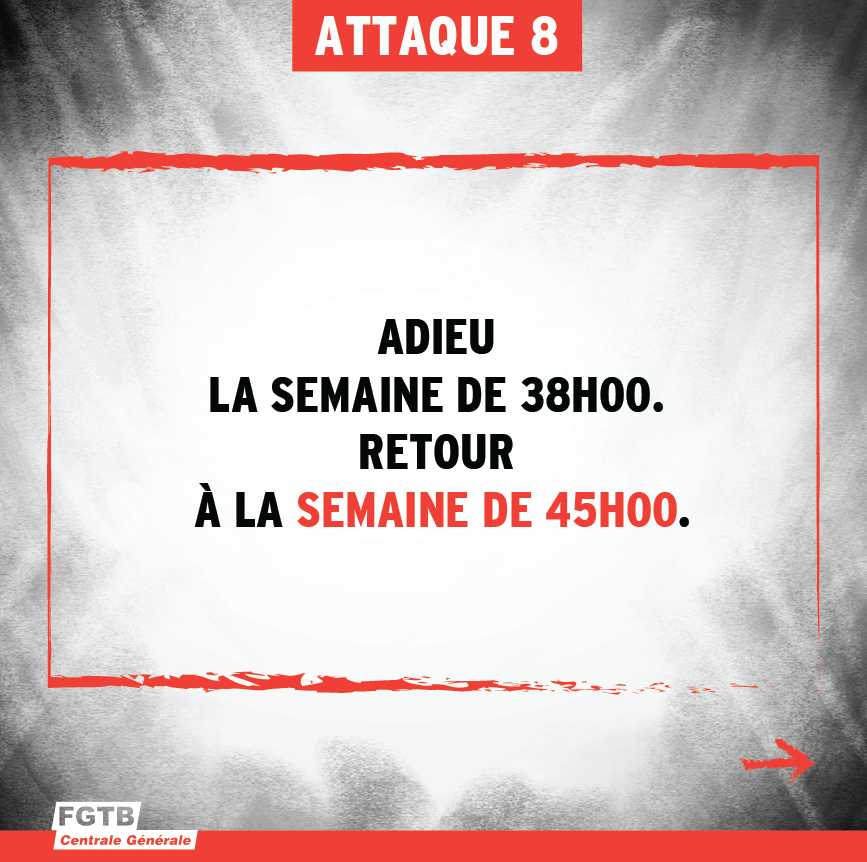 FGTB_CG's tweet photo. Note De Wever - Bouchez : suite et pas fin. A côté des attaques envers les pensions, le futur gouvernement n'hésitera pas à s'attaquer au monde du travail. Toutes les infos sur leur liste des horreurs :  https://t.co/q2Hpbn78lF.
#horrorlist #begov #pensions #belgique https://t.co/jpGjD9Qdi6