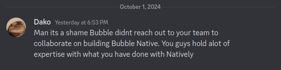 buildnatively's tweet photo. @Bubble’s new mobile builder is here! 👀
But building from scratch takes time. With Natively, you just convert your web app (yes, Bubble too!) into a native mobile app in about an hour.
Why rebuild when you can convert? 😉⏱️
#Natively #MobileApps #BubbleCon #BubbleCon2024