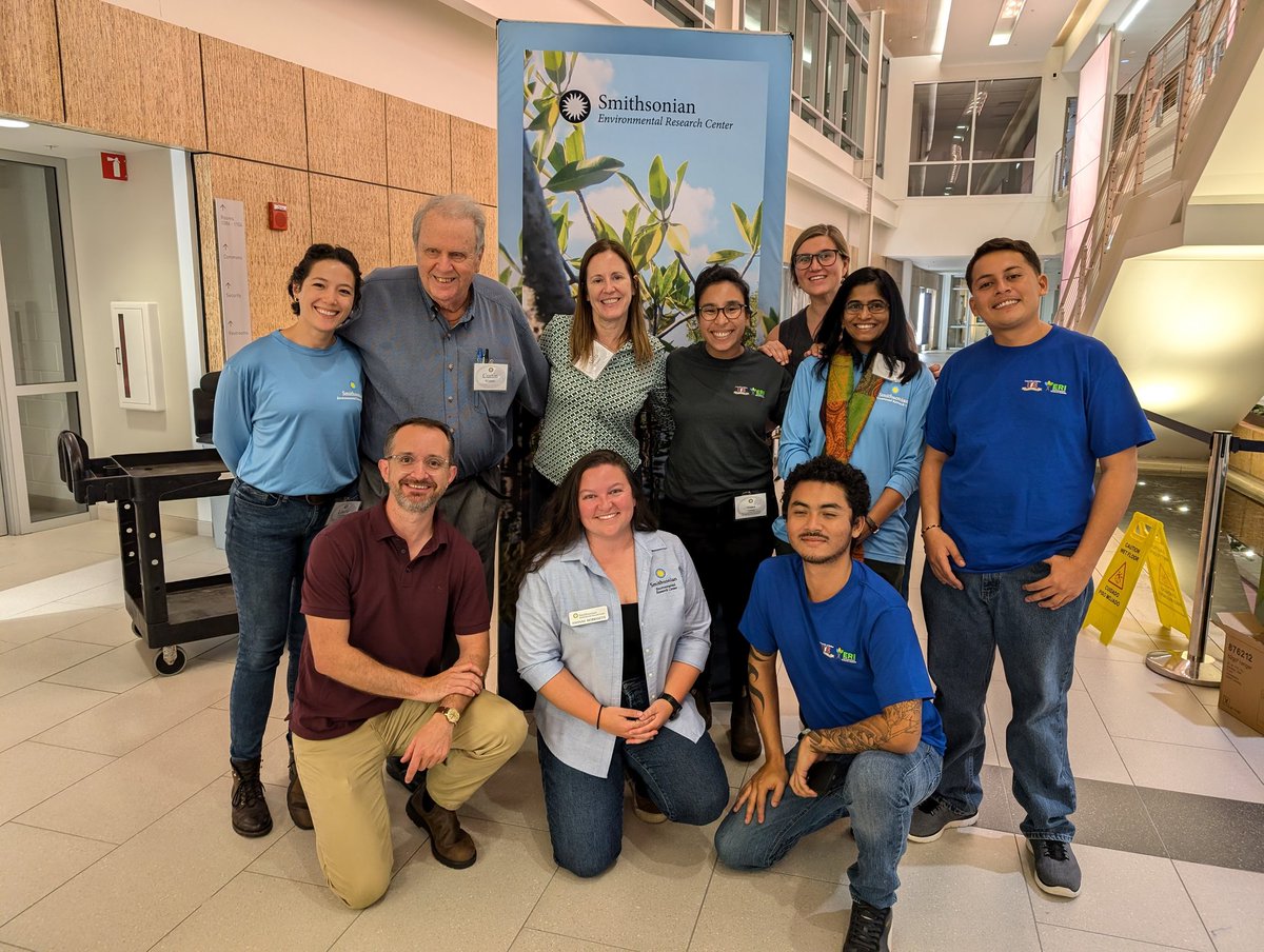 The Marine Conservation Lab just had an incredible week and a half with a visit from our Belizean colleagues 🇧🇿

Ninon Martinez, Tony Lizama, Indali Cawich, &amp; Elias Alamina joined us <a href="/SmithsonianEnv/">SmithsonianEnv</a> for lab method training on samples collected together in the mangroves 🌿

1/3