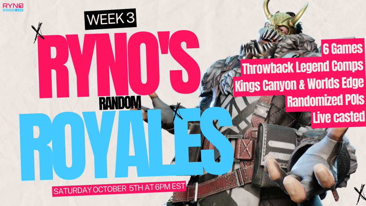 I'm hosting this super awesome and fun Throwback Random Royale tomorrow night!!

Need some more signups + some waitlisters. Tell a friend to tell a friend and sign up!!! 👇 

 discord.gg/5VBVcjU4RD