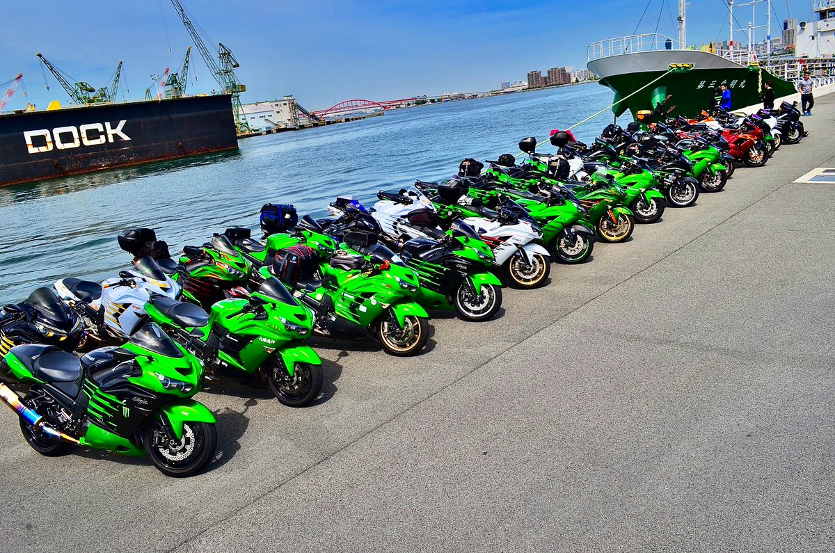 グリーン様•*¨*•.¸♬︎ 緑のバイク集合