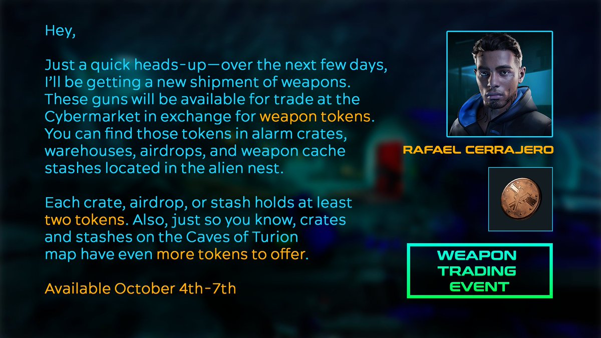 ⚠️WEEKEND EVENT⚠️
Oct 4-7 (ends at 21:00 CET / 12 pm PDT) 

See the rules in the image below. ⤵️

🛠️A new patch is live on Steam🛠️
📌Details:
store.steampowered.com/news/app/14569