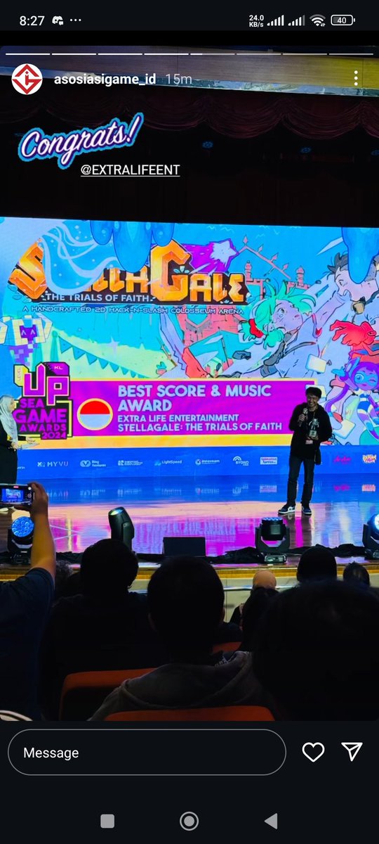 jpsoundworks's tweet image. Stella Gale: Trials of Faith, a game from Extralife Entertainment won the "Score and Music Award" in Game Level Up SEA 2024 at KL, Malaysia, JP Soundworks compose the music for this game along with @ChandraOyuget and @Shido_Strife, thanks to @durpilsz & team for this opportunity.