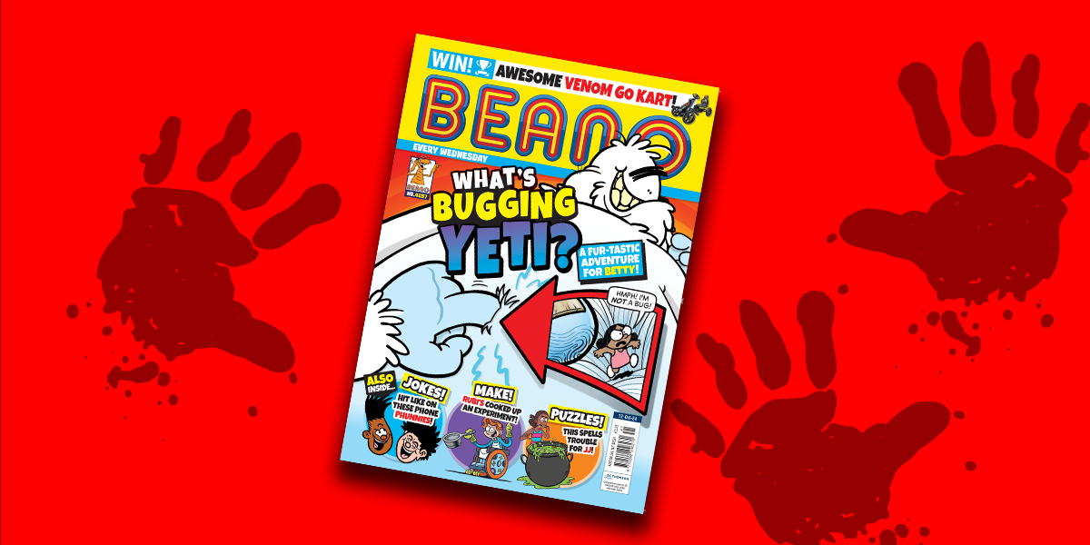 It’s Beano Wednesday! ❄️

This week, what's bugging Yeti?!

We have a copy to give away to one lucky follower.

To enter:
➡️= Follow us.
♻️ &amp; ❤️= RT and like this tweet.
✍️= Reply with an emoji.

Comp closes at 4pm today. T&amp;Cs link in bio.