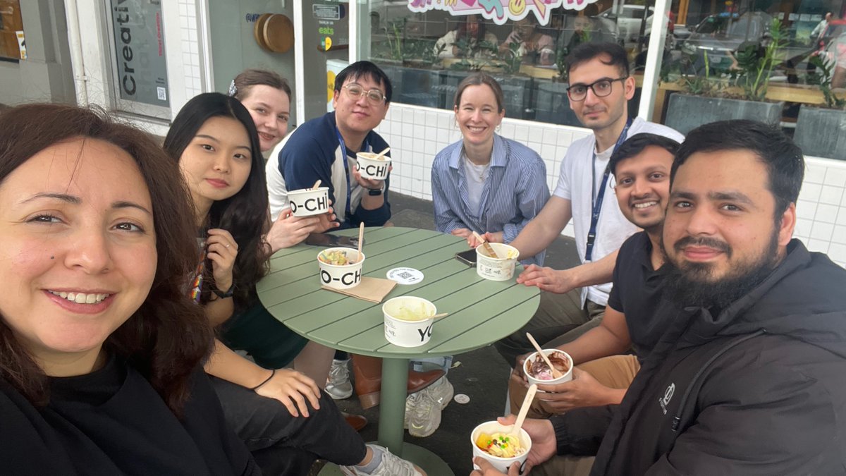 wafajohal's tweet image. Celebrating #HRI2025 and #CHI2025 submissions with a frozen yogurt at Yo-CHI
