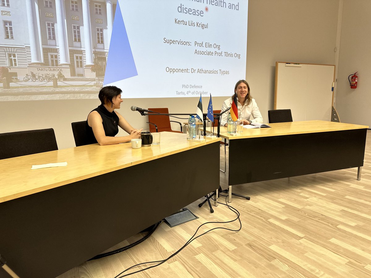genomicstartu (@genomicstartu) on Twitter photo Congratulations Doctor <a href="/KKrigul/">Kertu Liis Krigul</a> 🥳 excellent work, beautiful presentation, brilliant scientist! 💙 Congratulations Doctor <a href="/KKrigul/">Kertu Liis Krigul</a> 🥳 excellent work, beautiful presentation, brilliant scientist! 💙