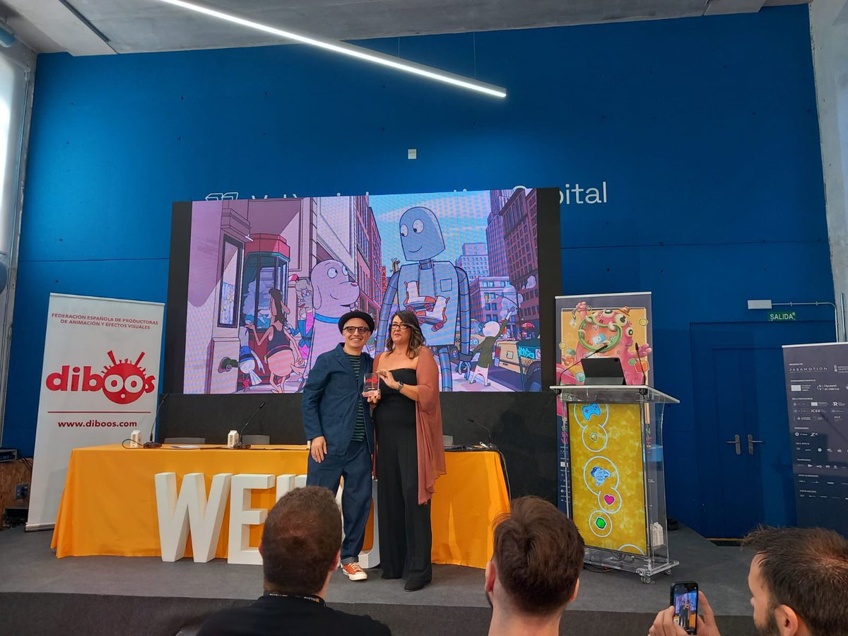 Pablo Berger recibe el <a href="/Diboos_fed/">Diboos</a> de Honor 2024 en el marco de <a href="/WeirdMarket/">WEIRD</a> 
¡Enhorabuena!
#animación