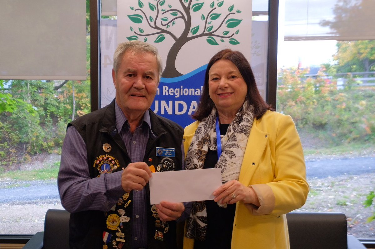 WRHFoundation's tweet image. The Deer Lake Lions Club were just in to the @boiradio studios wtih their donation of a whopping $5000! Many thanks to Roy Vokey and the entire Deer Lake Lions Club membership for supporting healthcare in our region!
