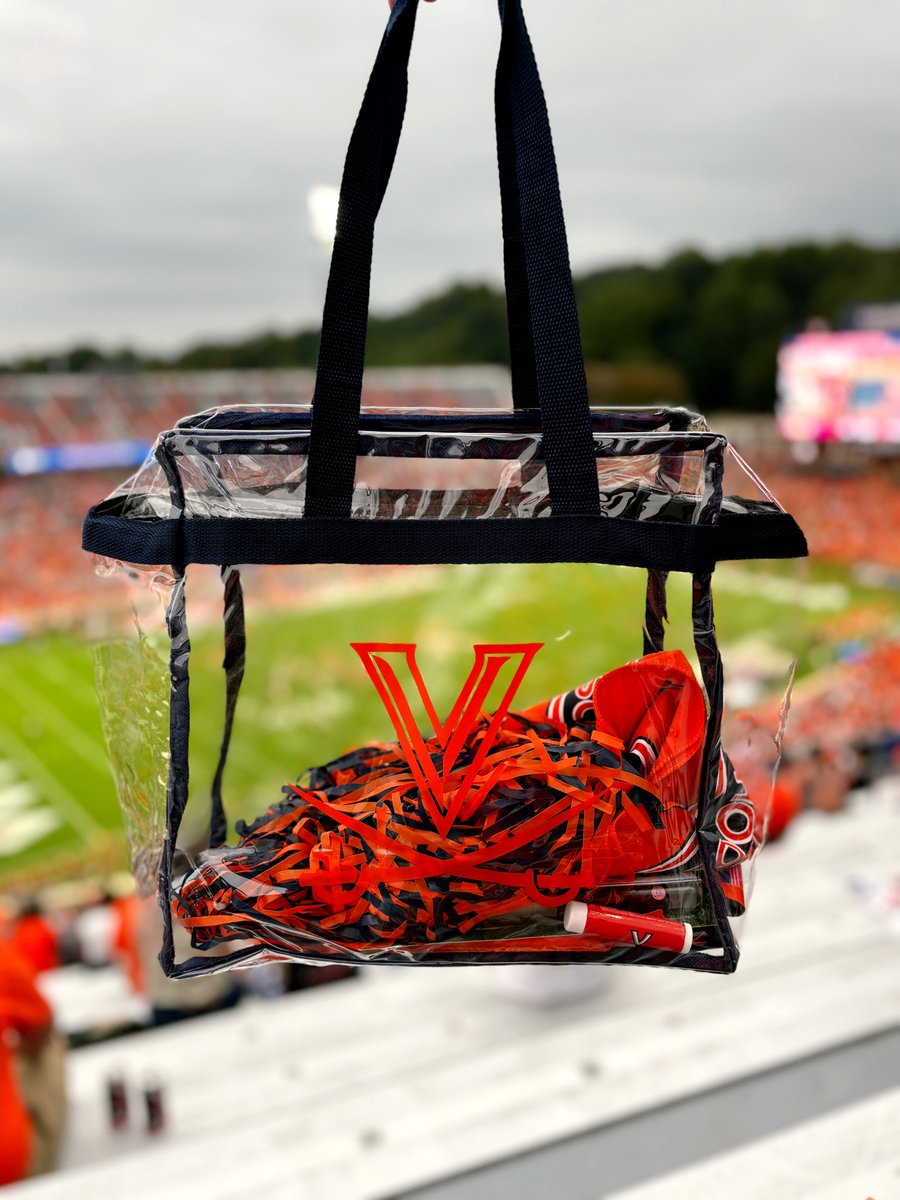 Don’t forget your clear bag for tomorrow’s game ⚔️ We’ve got a handful of convenient options that are Scott Stadium ready. Visit the Corner or Stonefield and never have to take that long walk back to your car again! 🔹🔸 #GoHoos
