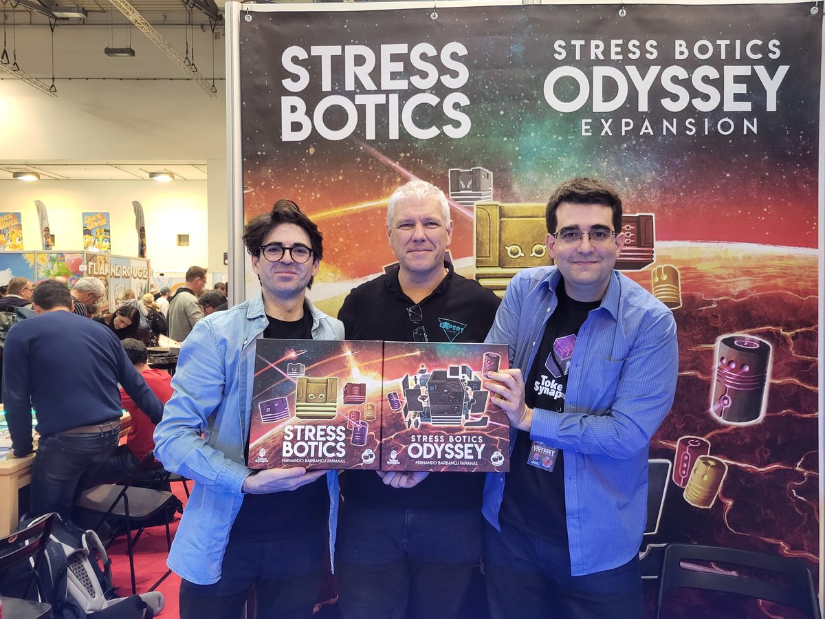 Expert Game Award (@expertgameaward) on Twitter photo Si vous trouvez que Lacerda fait des jeux trop compliqués et avec trop de points de règles, vous n'êtes pas prêt pour Stress Botics ! 😀
Une heure 30 d'explication (en anglais, donc divisez par 2) pour les règles de base (le jeu complet c'est avec l'extension...) <a href="/2TomatoesGms/">2Tomatoes Games</a> Si vous trouvez que Lacerda fait des jeux trop compliqués et avec trop de points de règles, vous n'êtes pas prêt pour Stress Botics ! 😀
Une heure 30 d'explication (en anglais, donc divisez par 2) pour les règles de base (le jeu complet c'est avec l'extension...) <a href="/2TomatoesGms/">2Tomatoes Games</a>