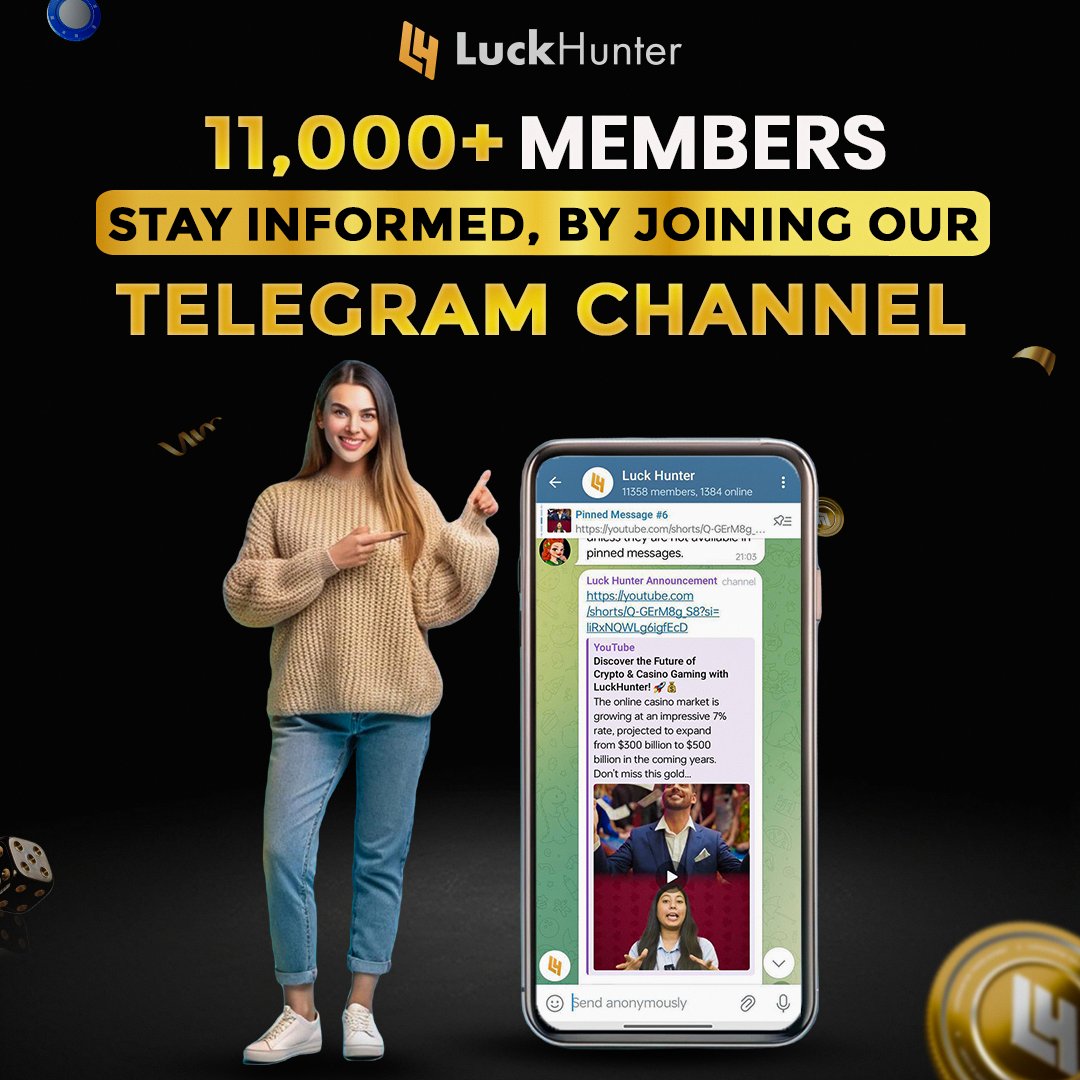 LHuntMetaverse's tweet image. 🚀 11,000+ Members and Counting! 🚀
The LuckHunter community is growing FAST! 💥 Don’t miss out on exclusive insights, early access to our mixed-reality casino, and huge LHUNT token rewards! 💰
👉 Join our Telegram group NOW⚡

#TelegramCommunity #LuckHunter #CryptoCasino #LHUNT…