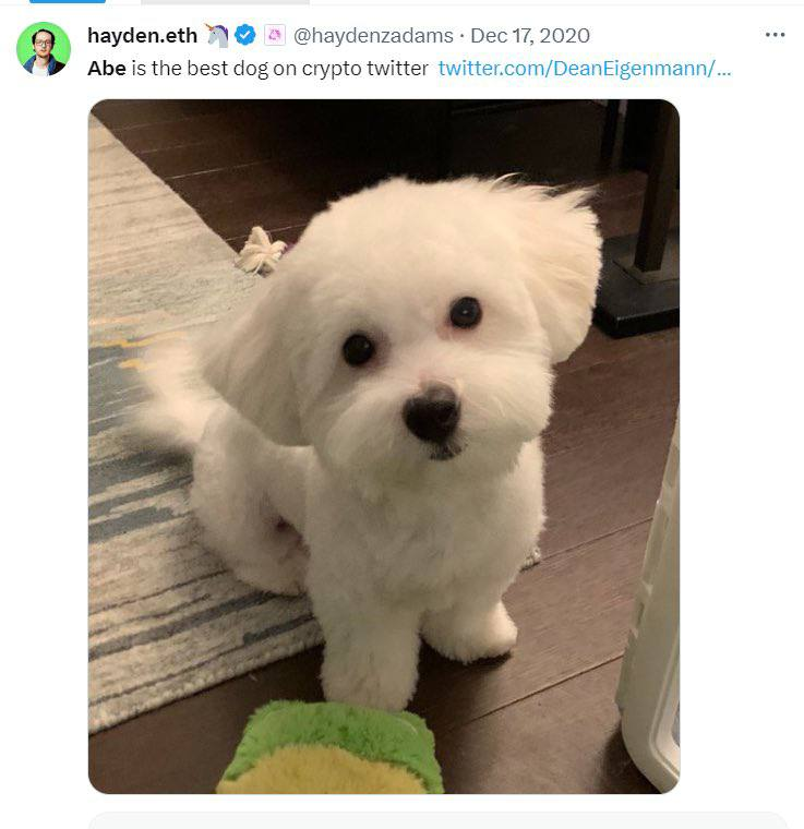 $ABE CEO OF UNISWAP DOG 500x BOOST

CA:0xec835C7787044A692c0EeBFC8d52f71D86f19Ddf

TG:t.me/Abe_UniswapDog
x:x.com/Abe_UiswapDog
WEBSITE:abeeth.xyz

dexscreener.com/ethereum/0xb17…