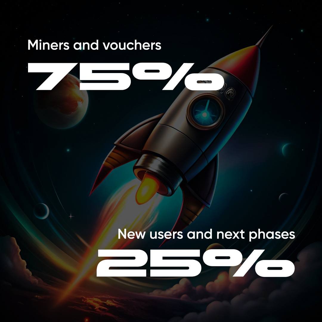 Final X Empire Tokenomics

Total supply
690,000,000,000 $X

— Miners and vouchers
517,500,000,000 $X (75%)

As promised, our community receives the majority of the tokens issued.

And importantly! No lockups or vesting for the community.

— New users and the next phases