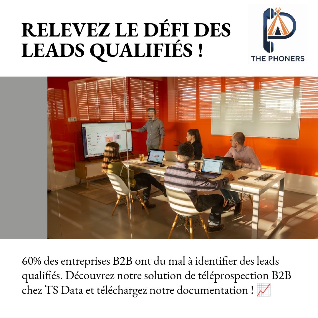 tsanagheal's tweet image. #Uggh!✋😉
🤔👉 Je viens d'apprendre que 60% des entreprises B2B ont du mal à identifier des leads qualifiés.