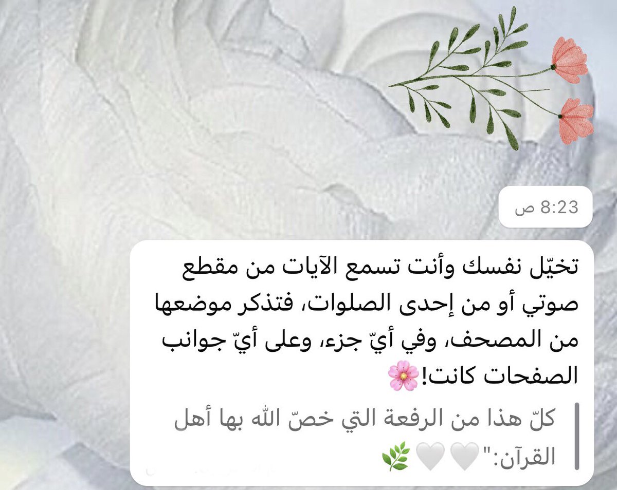 Toom_16's tweet photo. مـا أحَنّ الحَيـاة معَ القـرآن☁️! https://t.co/FeWTU5PptW