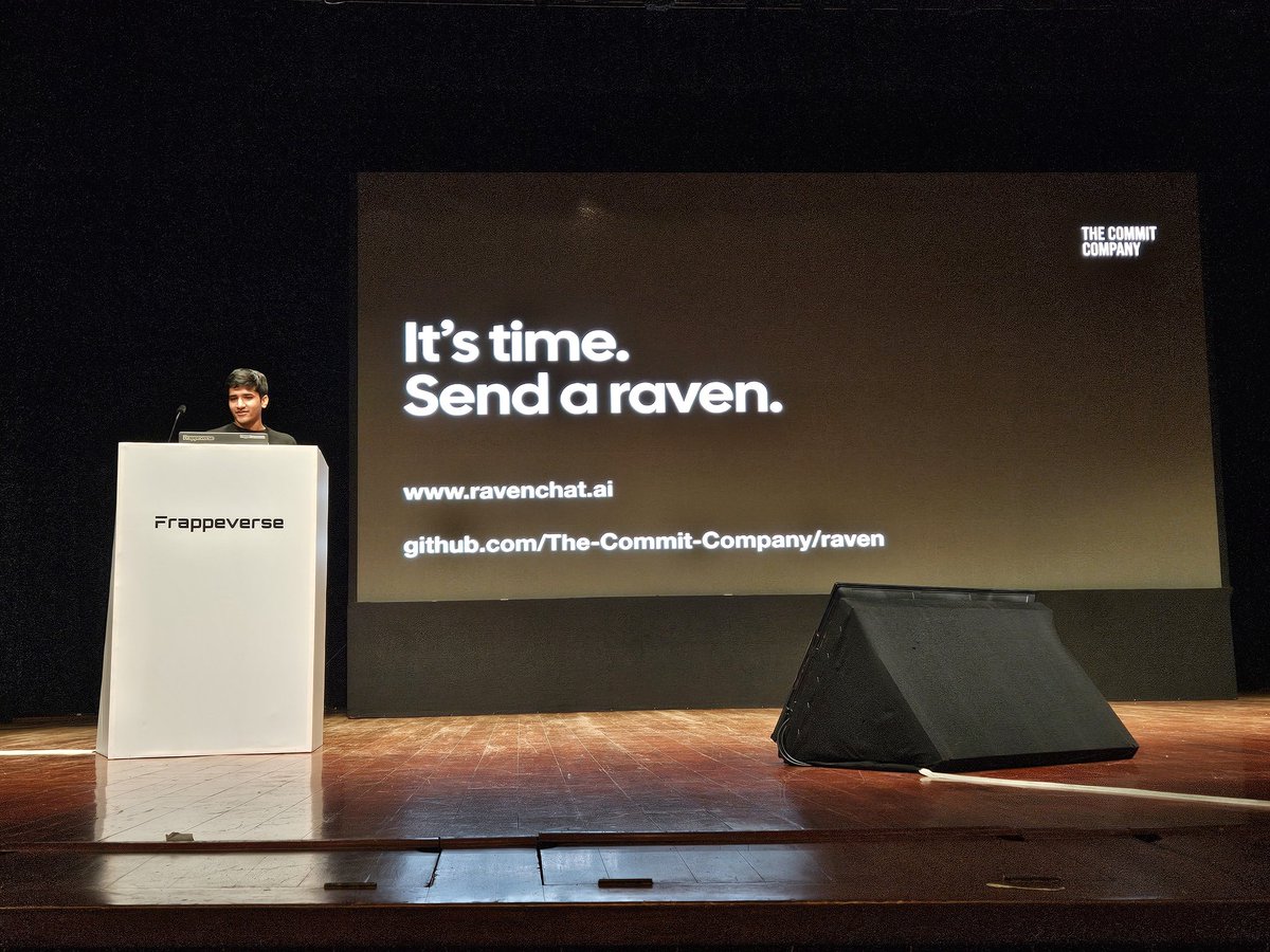 Adilolge98's tweet photo. Glimpse of @ravenchat_ai at Frappeverse 2024 🥳
 @commit_company #Frappeverse2024 https://t.co/YzE8lzLDjK