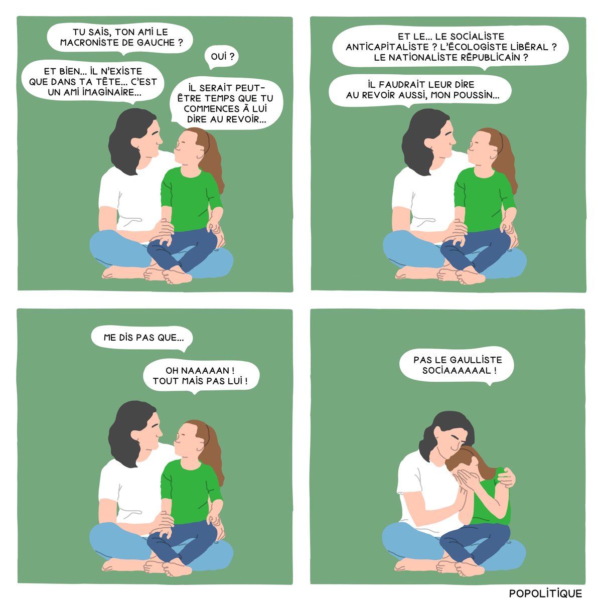 En revanche tu peux rester ami avec l'internationaliste révolutionnaire

Pour soutenir des strips toujours plus gaullistes : ko-fi.com/popolitique