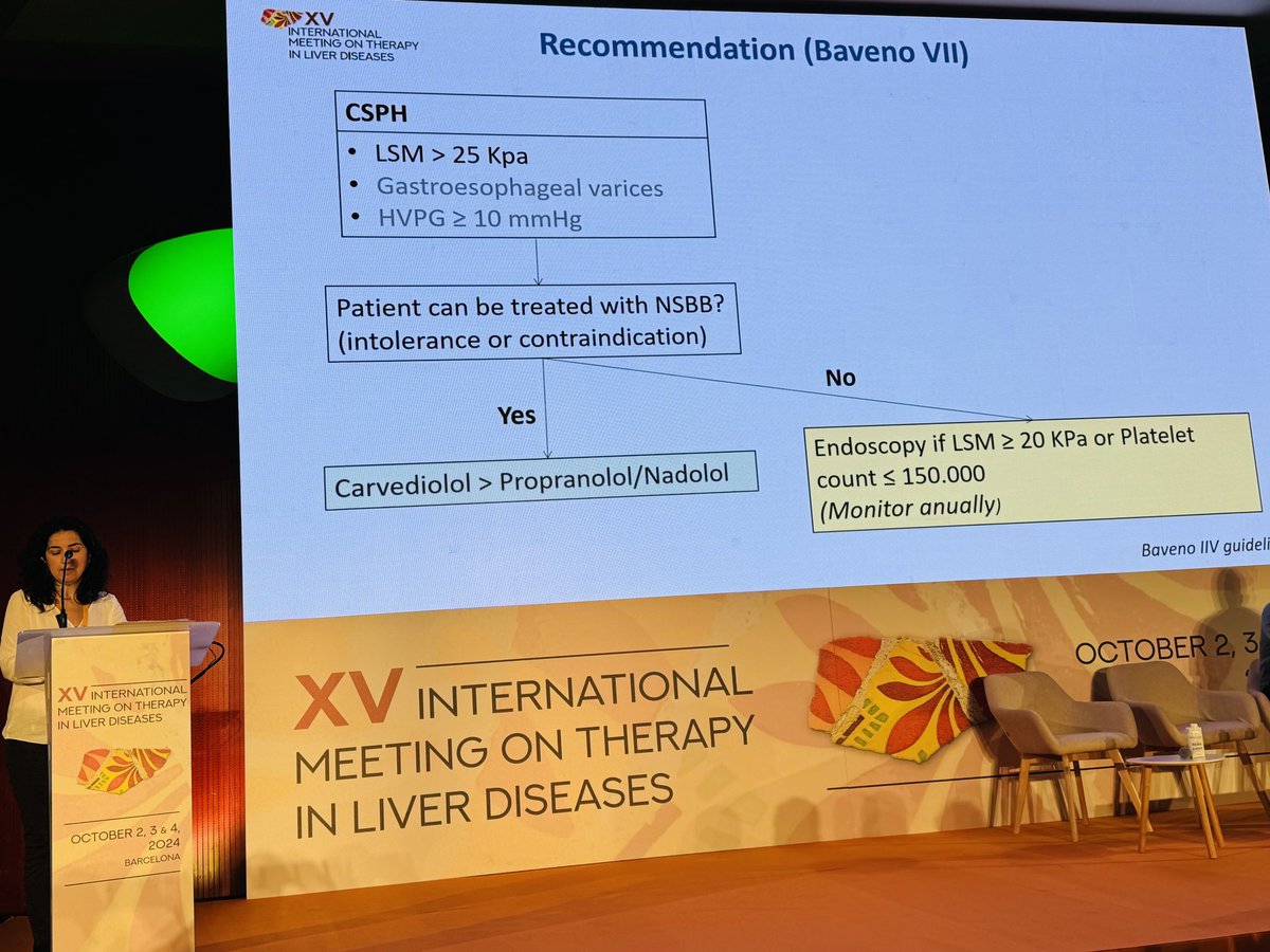 What is the beta-blocker of choice in patients with portal hypertension that have never bled ?

The answer is: CARVEDILOL.

Dr. Fanny Turón discusses this in the #IMTLD2024