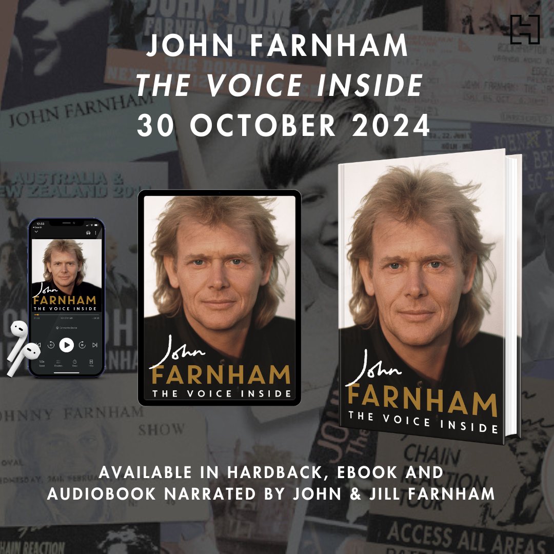 We are excited to announce that the legendary John Farnham will narrate the audiobook of his highly anticipated memoir #TheVoiceInside co-written with Poppy Stockell. In a special touch, Jill Farnham, John’s wife, will narrate two chapters she's written.

geni.us/TheVoiceInside