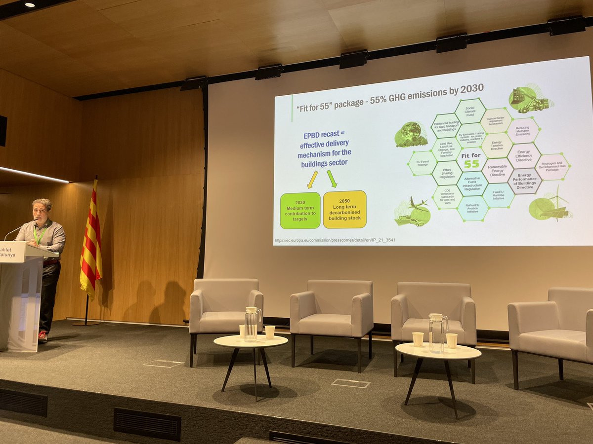 timepac's tweet image. Buildings are some of the biggest CO2 polluters, if we want to address #climatechange we need to tackle building renovations and efficiency says Pau Garcia Audi, Policy Officer @EU_Commission #Fitfor55