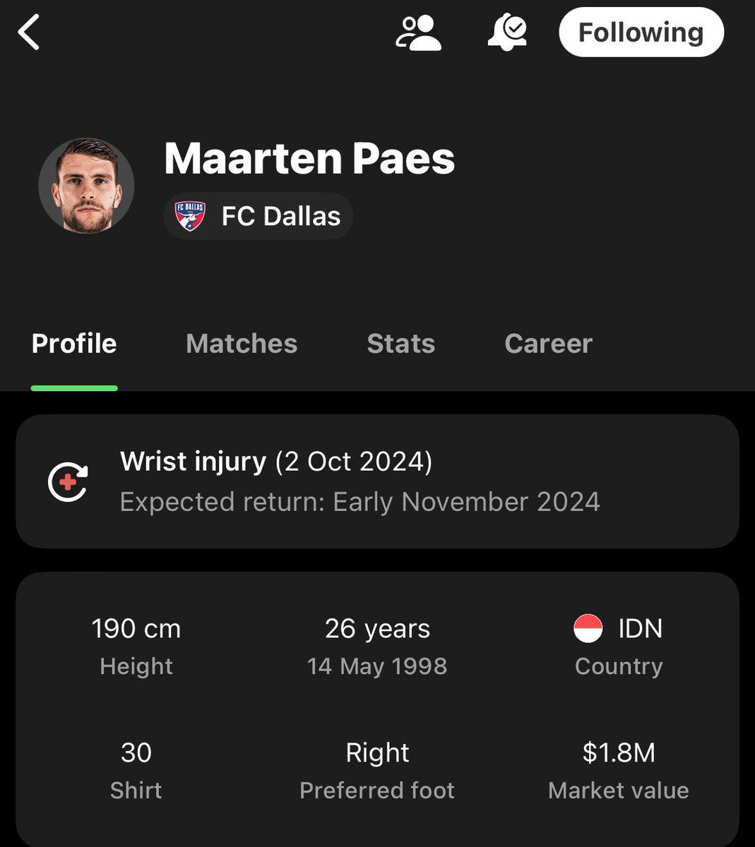 idextratime's tweet photo. 🚨 BREAKING: FotMob menuliskan bahwa Maarten Paes diperkirakan absen hingga AWAL NOVEMBER akubat cedera pergelangan tangan. 😭😭😭

NOOOOO BANG PAES 🙏😭😭😭 https://t.co/d5y75qP8et