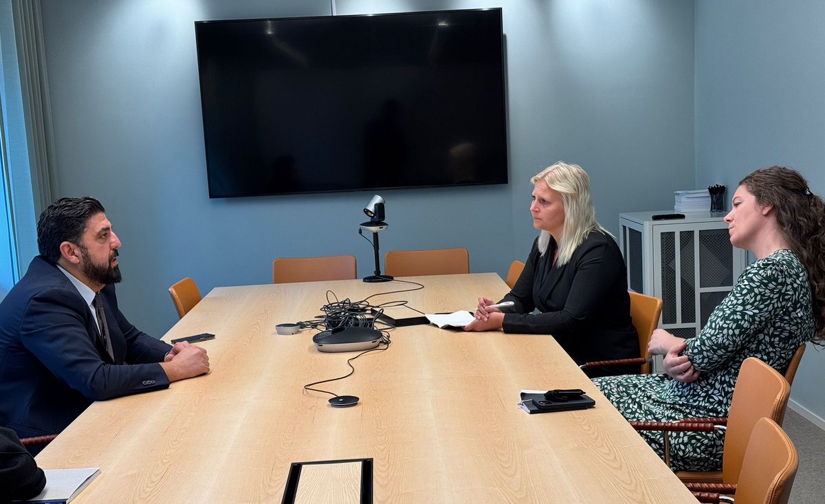 In my final meeting of the day at the Riksdag, I sat down with  @PaulaCO Olovsson, International Secretary for the Social Democrats, and Sanna Eliasson, Deputy International Secretary. We had a meaningful discussion on recent political developments and how we can further