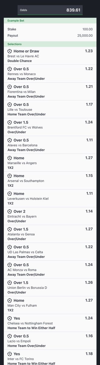 839 odds weekend tickets. Those who missed last week 500 odds, you can’t miss this, if you really need money,wining is highly assured. Retweet or repost for  others, check comment section for bet code now