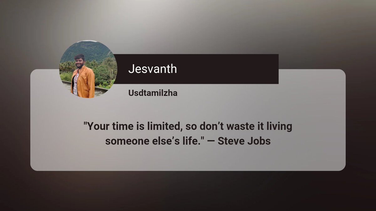reachjesvanth's tweet photo. inspire and motivate: https://t.co/5jB0y99YJM