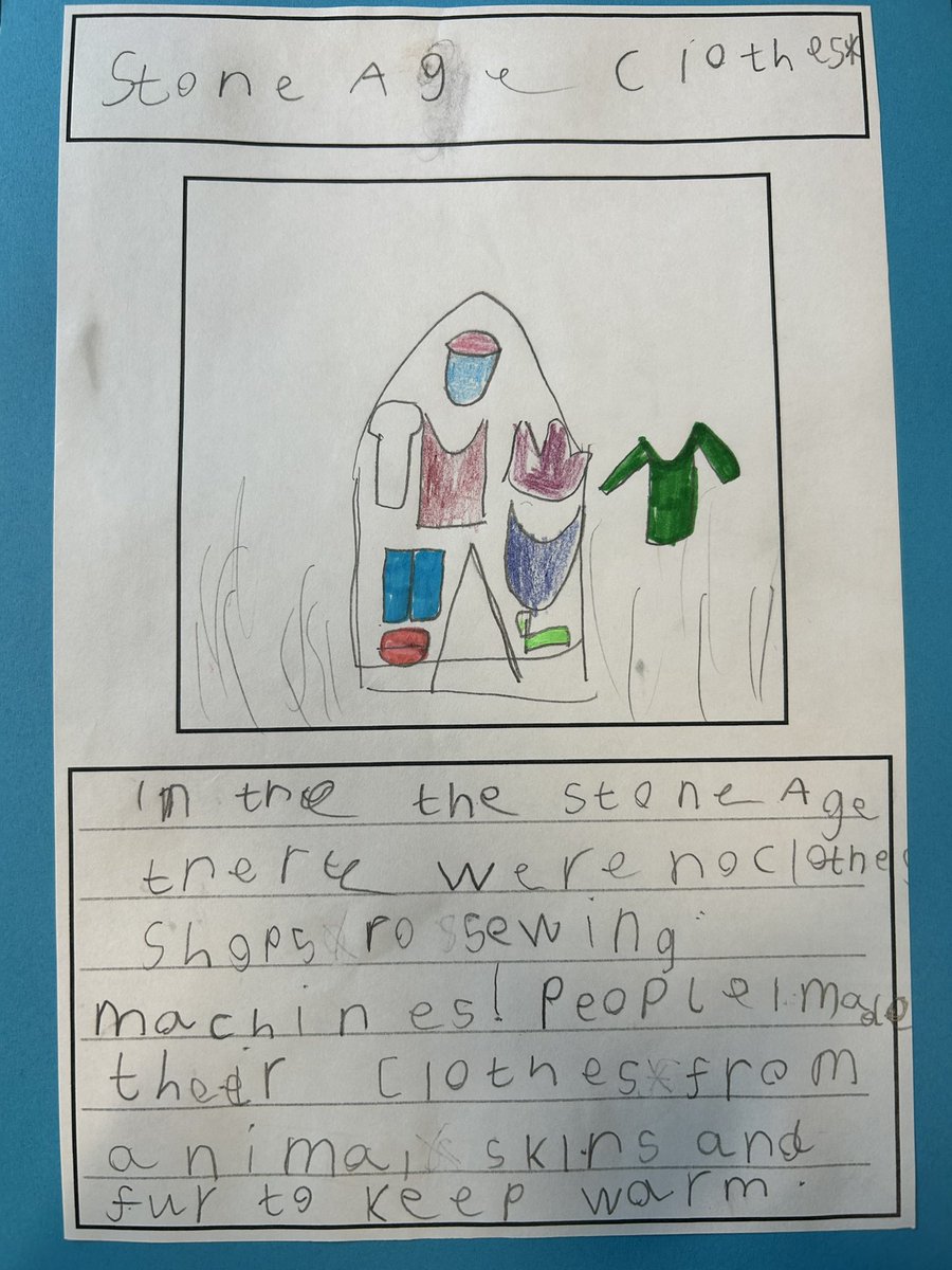 In Chestnut Class we’ve worked really hard to create our own Stone Age information book! #EulerLiteracy