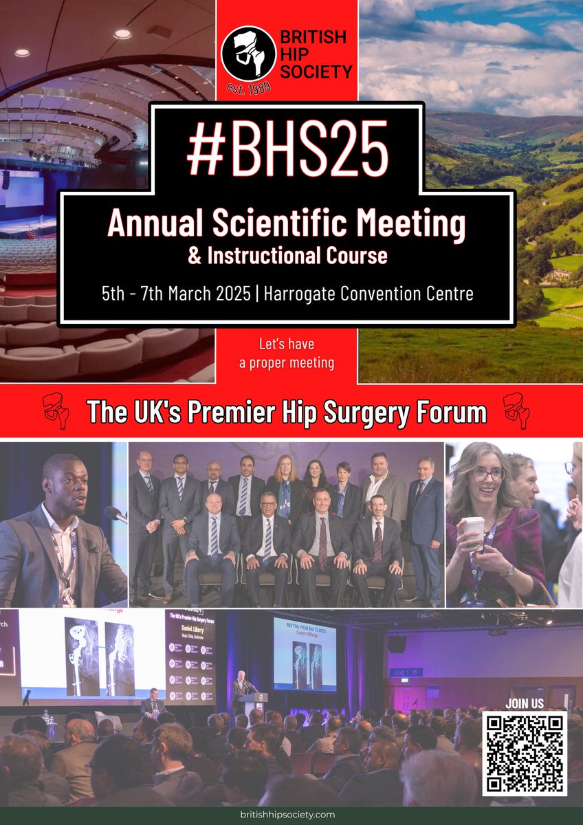 BritishHip's tweet photo. #BHS25 - only 213 days top go to the UK's Premier Hip Meeting - register now for early rates 👉https://t.co/Md2wqNnX09 #orthtwitter @britishhip @BritOrthopaedic @HgtConventions #hipsurgery https://t.co/cqhFa2AsQy