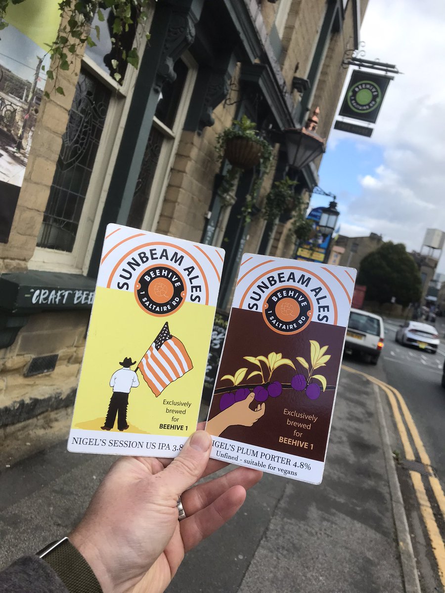 SunbeamAles's tweet photo. Do you remember when these 2 ales poured permanently here? 
Unfortunately since Christina sold up, I haven’t had a presence in the Shipley area.
So, can you help? 
Tag in somewhere you’d like to see Sunbeam Ales
#sunbeamales #smallbatchbrewing #nanobrewery #caskale #bradfordpubs https://t.co/kGskIWXrcE