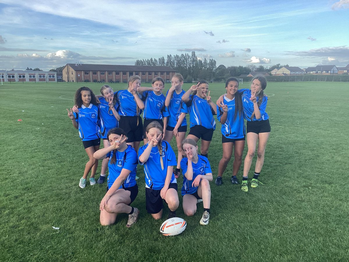 Great afternoon at <a href="/bruntcliffe/">susannah hirst</a> with Year 8 girls rugby! The girls were fantastic from the start, winning both their games comfortably. What this space from these girls they are going to strive! Thank you <a href="/RugbyLeeds/">Leeds Rhinos Foundation</a> for running the festival!