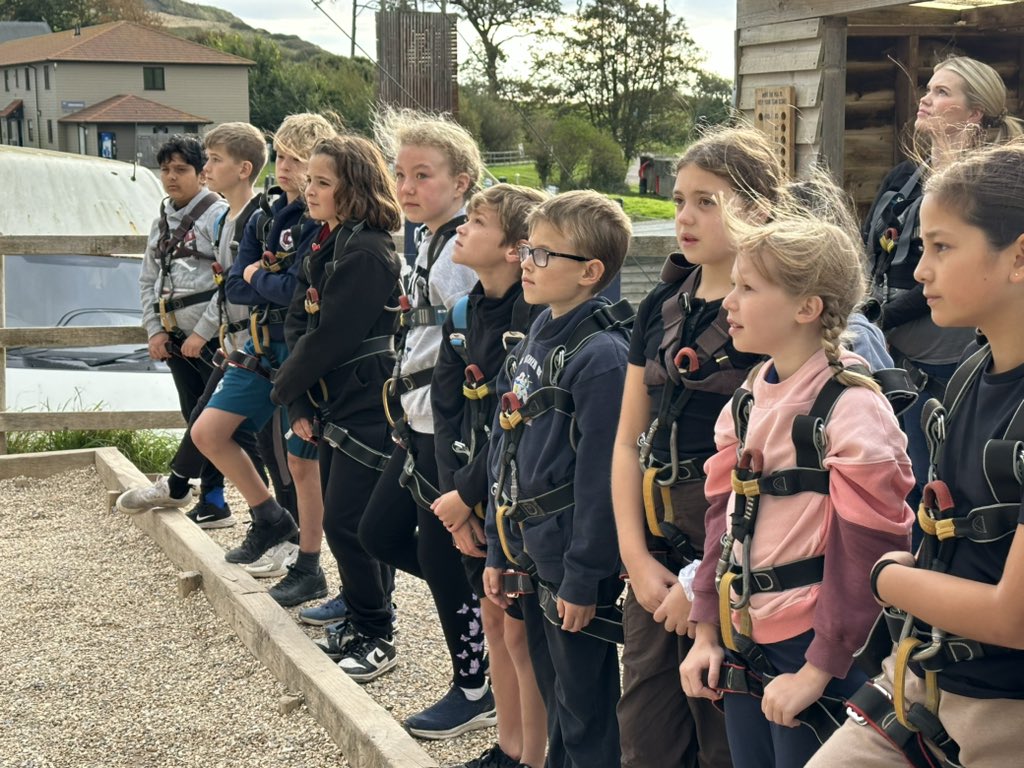 #CCJYear6 are ready for a morning of climbing, aeroball and map skills before heading back to school this afternoon…. #CCThrive #CCJuniorTrips