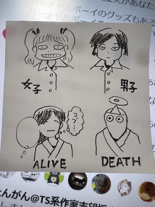 これ見えるとこ貼っとくと左右どっちが前かすぐ分かって絵を描く時便利だよ。 