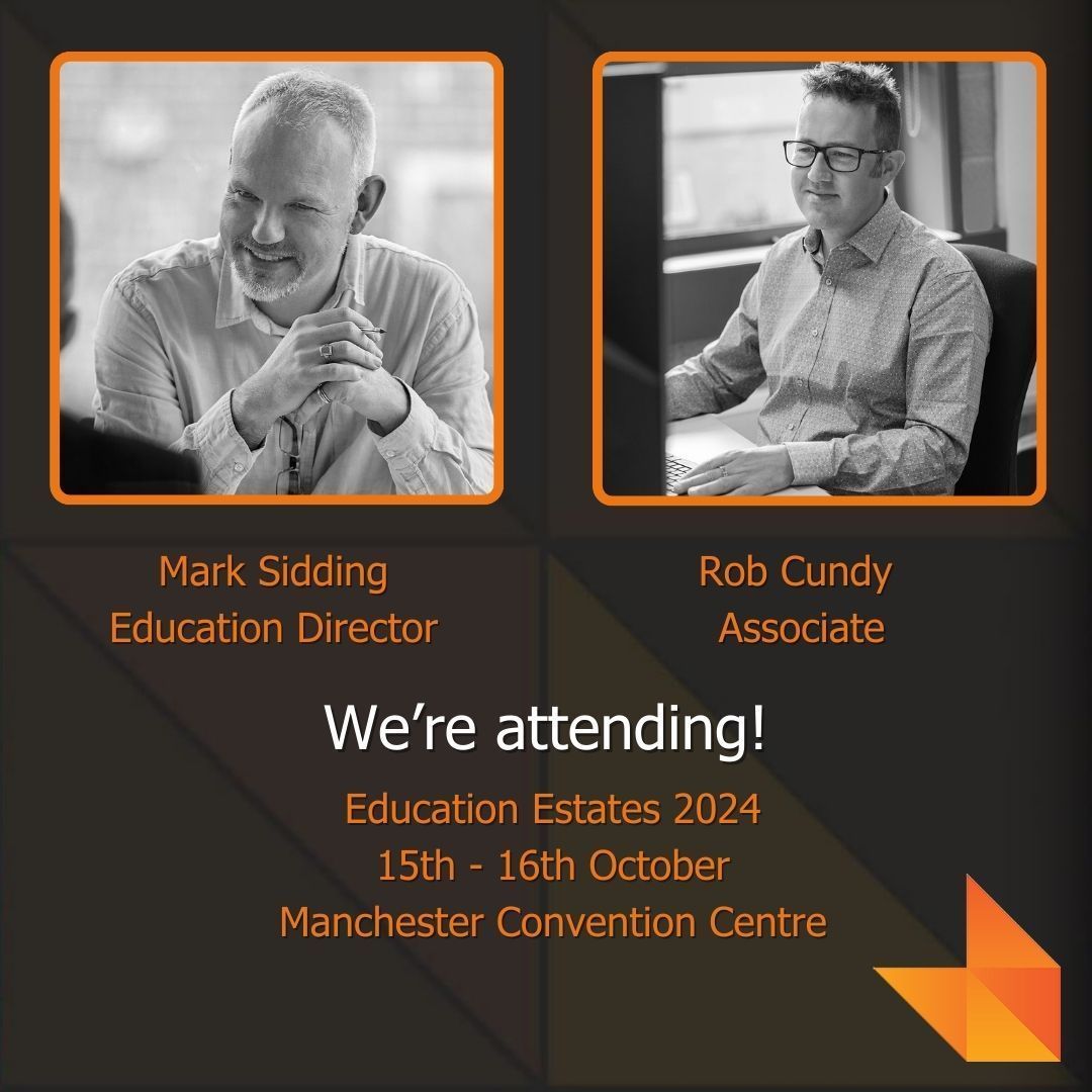 We're attending #EducationEstates 2024! 🎓 

Education Director Mark Sidding and Associate Rob Cundy will be at #Manchester Convention Centre on 15th and 16th October. If you're around and fancy a friendly catch up over a coffee, please drop them a line.

#WatsonBatty <a href="/EduEstates/">Education Estates #EducationEstates</a>
