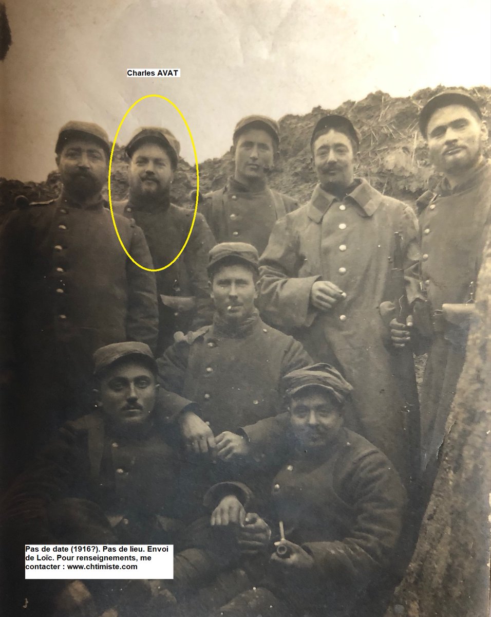 Le_Chtimiste's tweet photo. Charles François AVAT (1894 - Loire-1916) mort dans la Somme le 9/09/1916 au sein du 158e régiment d'infanterie - Il était passé par le 2e Dragons et au 22e régiment d'infanterie de fin sept 1914 à mars 1916. - Merci à Loïc #Chtimiste #158eRI https://t.co/qQzE7WJpF9