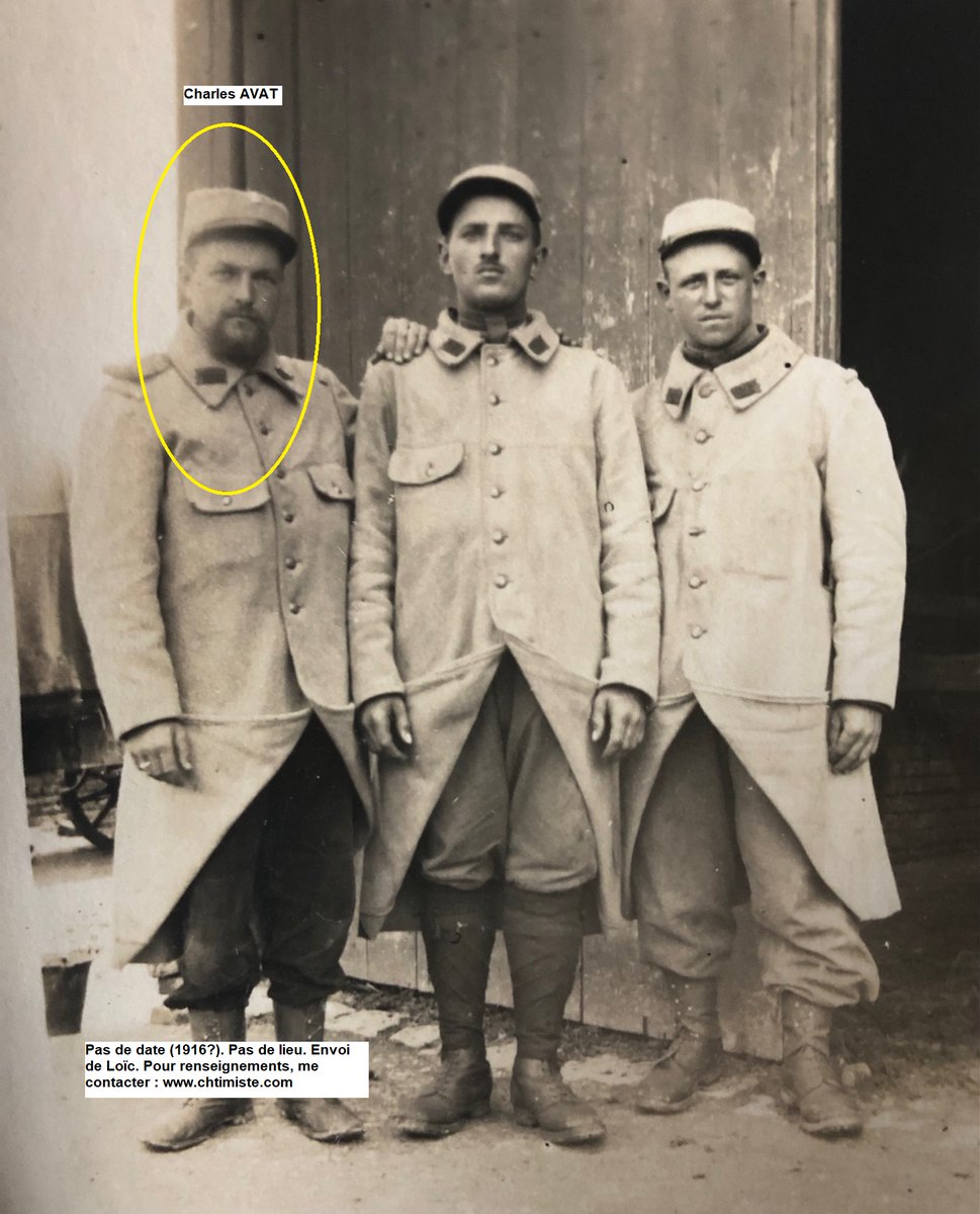 Le_Chtimiste's tweet photo. Charles François AVAT (1894 - Loire-1916) mort dans la Somme le 9/09/1916 au sein du 158e régiment d'infanterie - Il était passé par le 2e Dragons et au 22e régiment d'infanterie de fin sept 1914 à mars 1916. - Merci à Loïc #Chtimiste #158eRI https://t.co/qQzE7WJpF9