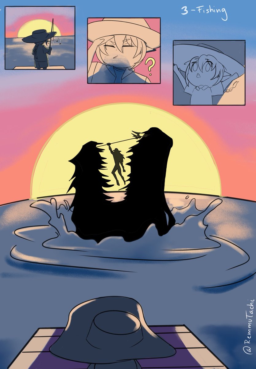 TachiRemmu's tweet image. He reeled in the big one…
3rd Sun - Fishing
#Estober