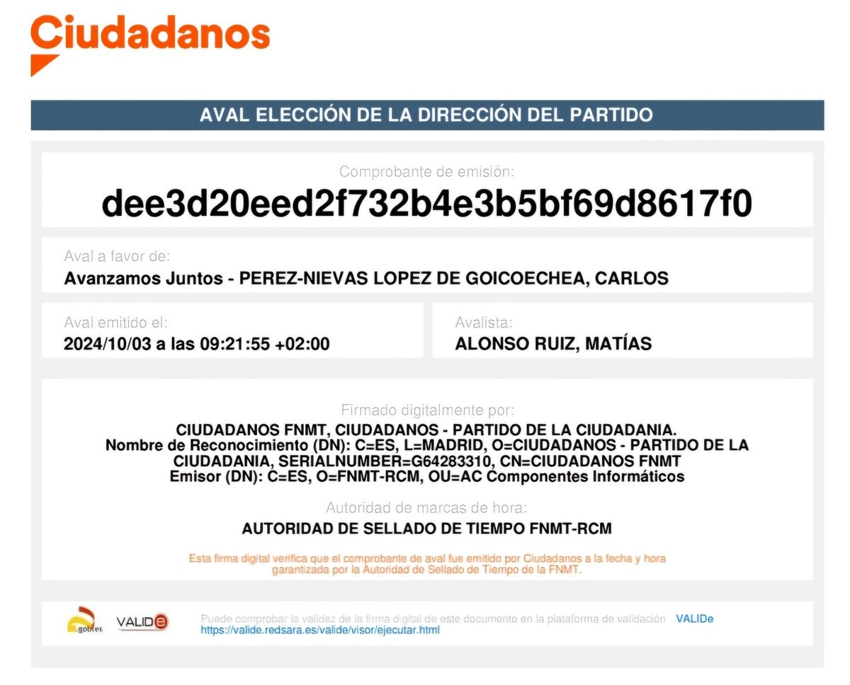 malonsocs's tweet photo. Gracias a todos los afiliados de @CiudadanosCs que participan en el proceso de primarias.
He depositado mi confianza en la candidatura impulsada por @CPerezNievas porque creo que es la mejor opción para dirigir el proyecto político que defendemos activamente desde 2006. https://t.co/NQo93V0yzP
