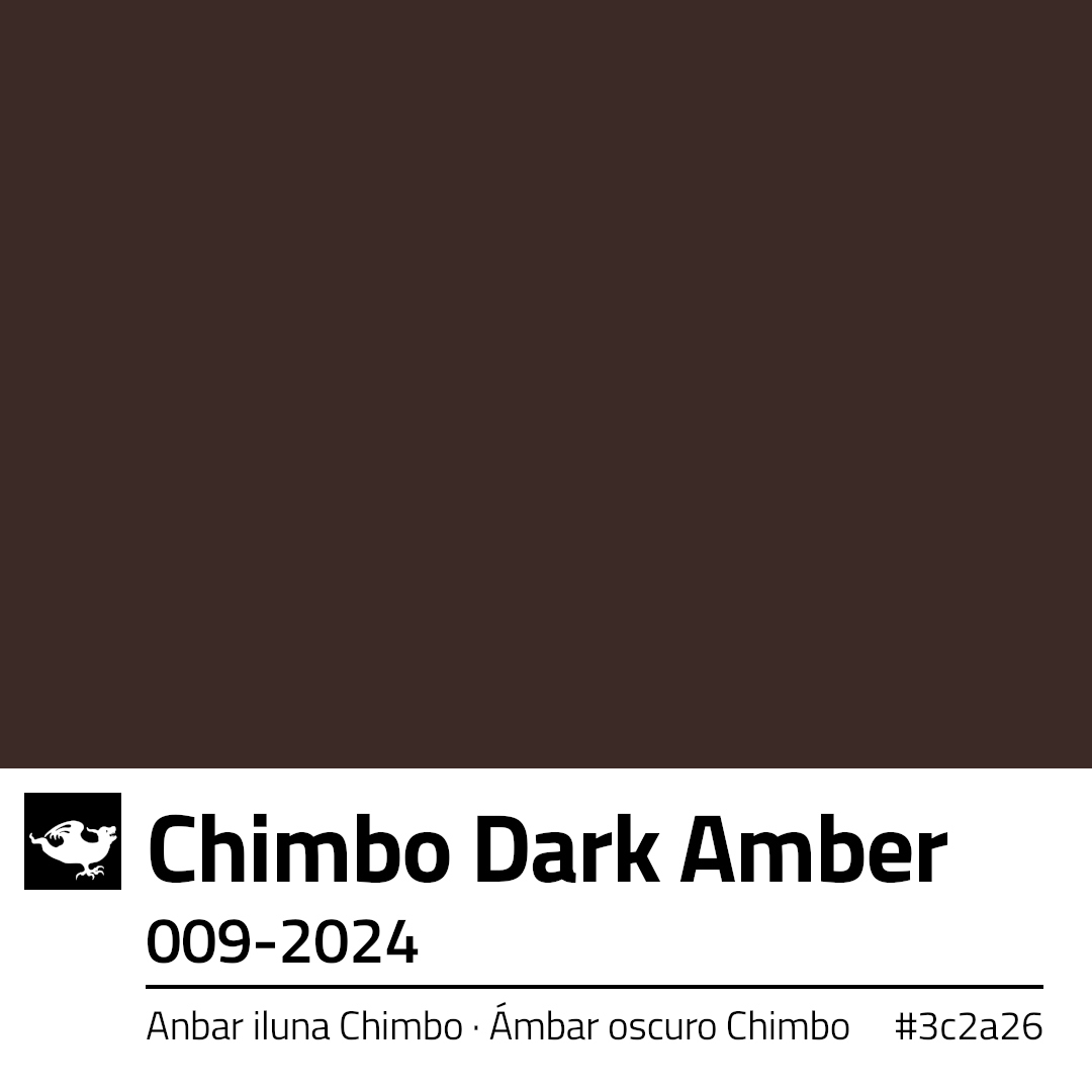 Chimbo is a cleaning products company founded in Bilbao in 1863, which launched the first soap in Spain to be produced in bars for domestic use. Its colour is a dark shade of red, a brown with hints of amber, leather and coconut shell. #design #basquecountry #basquecolours