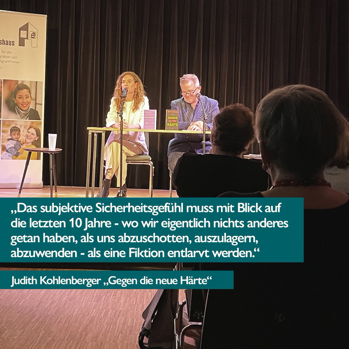 Integrationsha's tweet photo. Gestern Abend las der Schauspieler "die Stimme" @CorneliusObonya aus den Büchern von @J_Kohlenberger - beklemmende Anekdoten, entlarvende wissenschaftliche Analyse und inspirierende Ideen, wie wir der Zugewandtheit zu anderen Menschen wieder viel mehr Raum geben können. 🙏#ltdf https://t.co/SkYuhgk4zM