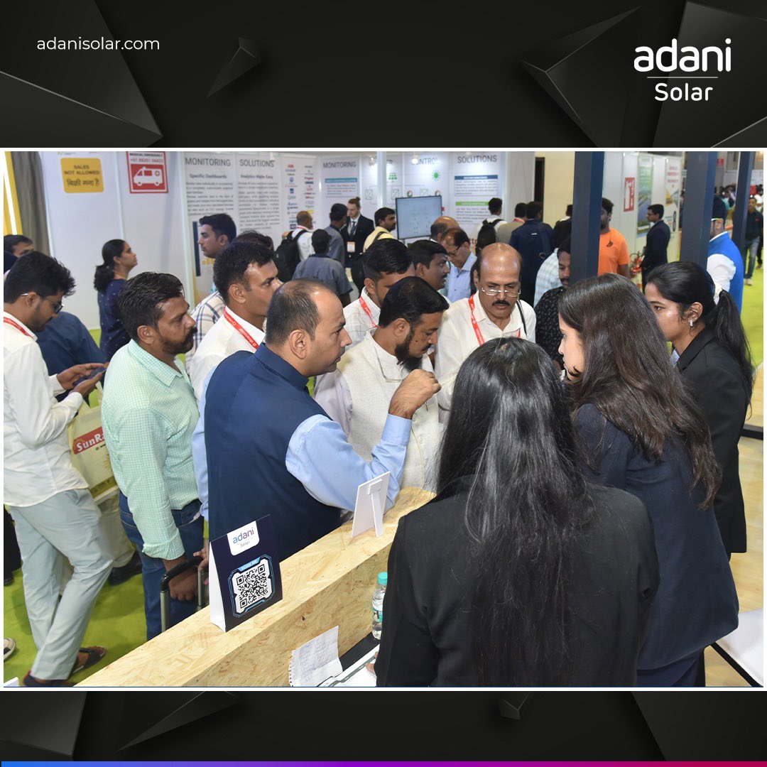 AdaniSolar's tweet photo. Day 1 at REI 2024

Visit us to explore our High-efficiency Solar PV modules at our booth - R394 at India Expo Center, Greater Noida.

#AdaniSolar #SUNplugged #REI2024 https://t.co/AlkSEF3sFE
