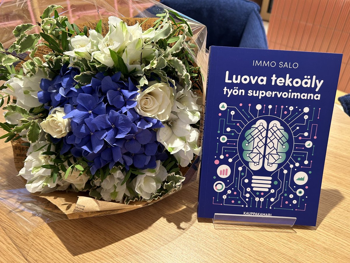 tainaparviainen's tweet photo. Tänään juhlitaan @immon kirjaa, kuullaan esitys ja haastattelu maksuttomassa tapahtumassa. Ilmoittaudu mukaan: https://t.co/7lR6YLyD01
@K2HEL #luovatekoäly https://t.co/A9BvJpsxhB