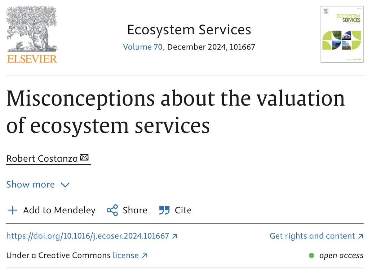 Robert Costanza (@robert_costanza) on Twitter photo Have questions about the valuation of ecosystem services? Check out this piece just out: sciencedirect.com/science/articl… #ecosystemservices <a href="/ESPartnership/">Ecosystem Services Partnership</a> <a href="/glo_pro/">Institute for Global Prosperity</a> <a href="/ISEEORG/">ISEE</a> Have questions about the valuation of ecosystem services? Check out this piece just out: sciencedirect.com/science/articl… #ecosystemservices <a href="/ESPartnership/">Ecosystem Services Partnership</a> <a href="/glo_pro/">Institute for Global Prosperity</a> <a href="/ISEEORG/">ISEE</a>