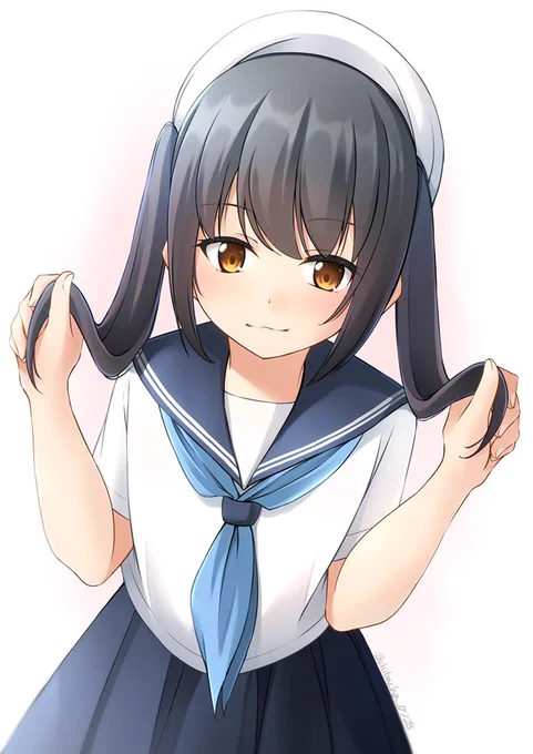 制服ツインテちゃん 